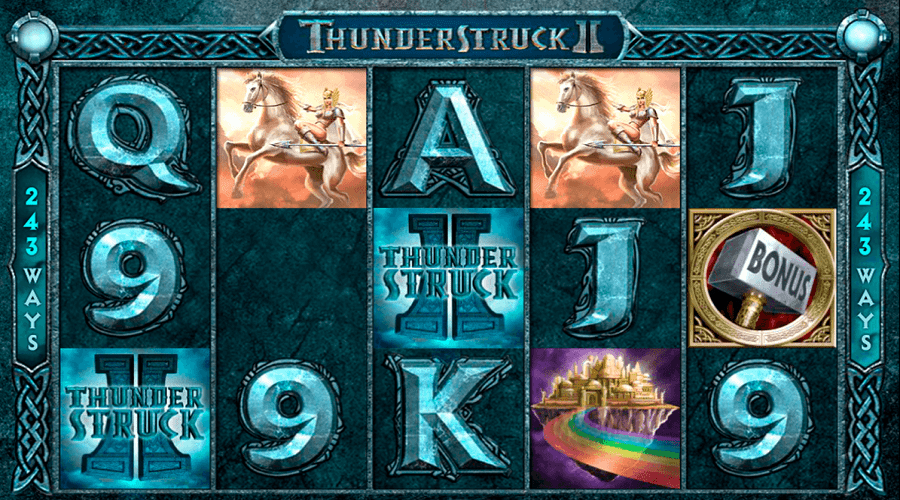 Caça-níqueis Thunderstruck II no Solverde Casino