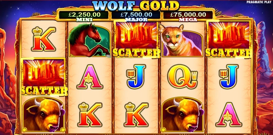 Caça-níqueis Online Wolf Gold
